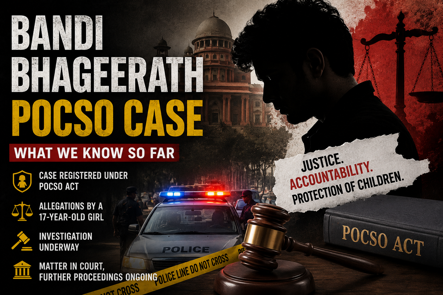 Bandi Bhageerath Pocso case awareness telangana son of union minister
