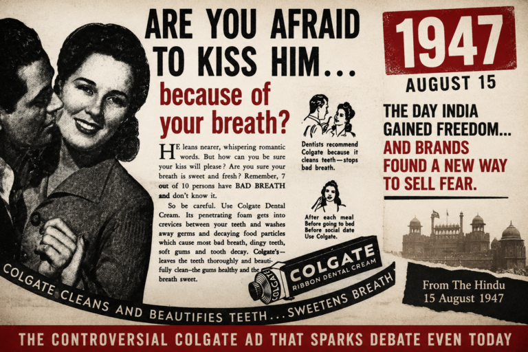 Colgate 1947 advertisement in The Hindu News Paper redfirenews.com