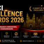 Industry leaders, entrepreneurs and award winners at the FTCCI Excellence Awards 2026 in Hyderabad, where Telangana's top performers in innovation, exports, entrepreneurship and social impact were recognised.